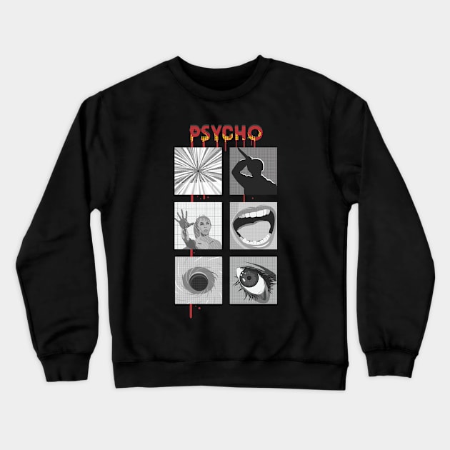 Square psycho Crewneck Sweatshirt by atizadorgris